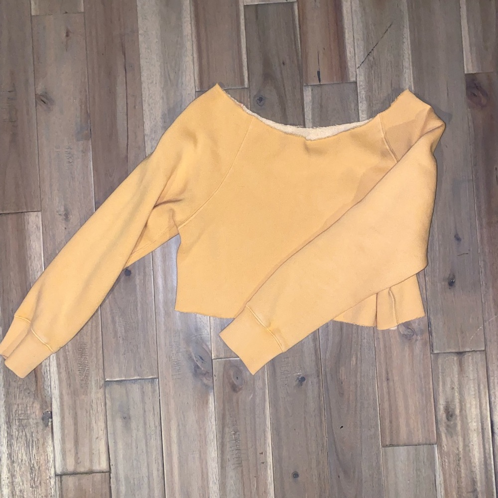 Free People Crop Sweatshirt
